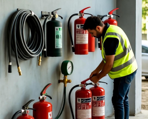 شارژ کپسول آتش نشانی در شمال تهران